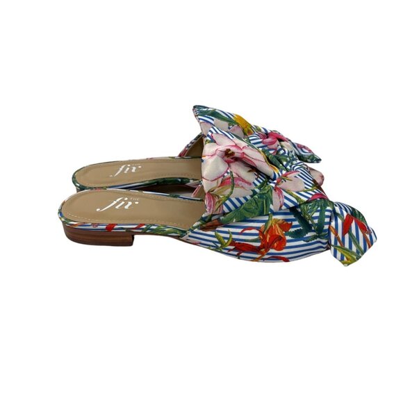 The Fix Women's Blue And Green Floral Naomi Sandals Sz 6.5M - NWB - Picture 6 of 11